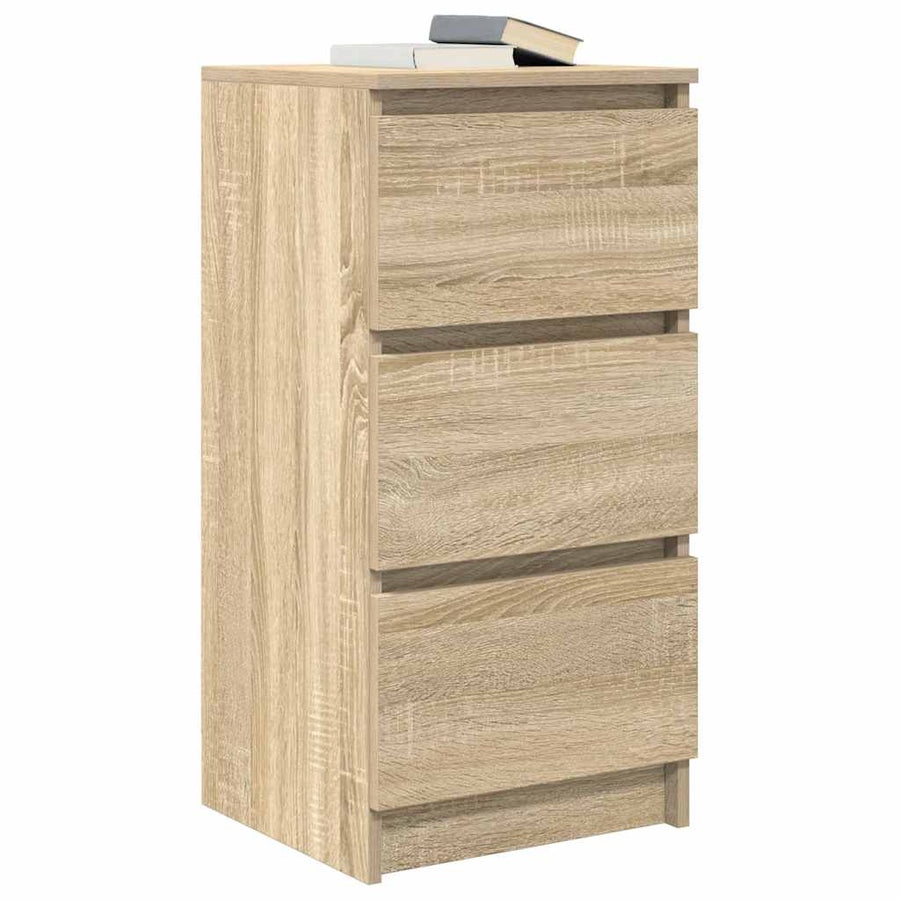 Dressoir 37,5x35x76cm bewerkt hout sonoma eikenkleurig