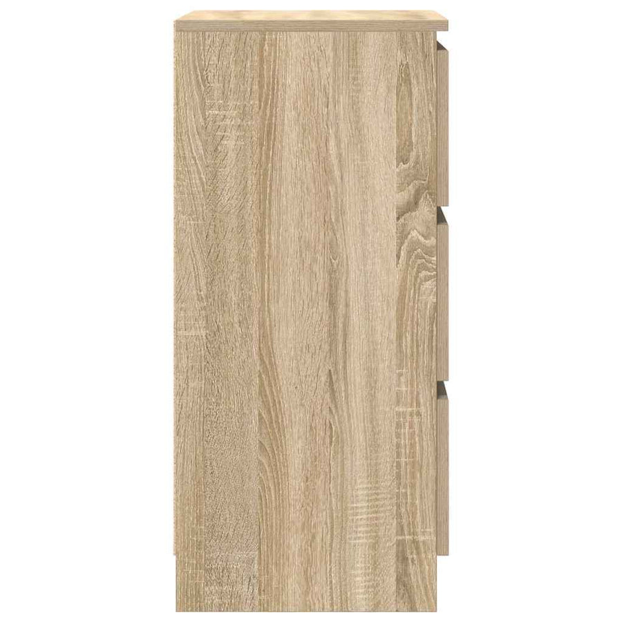 Dressoir 37,5x35x76cm bewerkt hout sonoma eikenkleurig