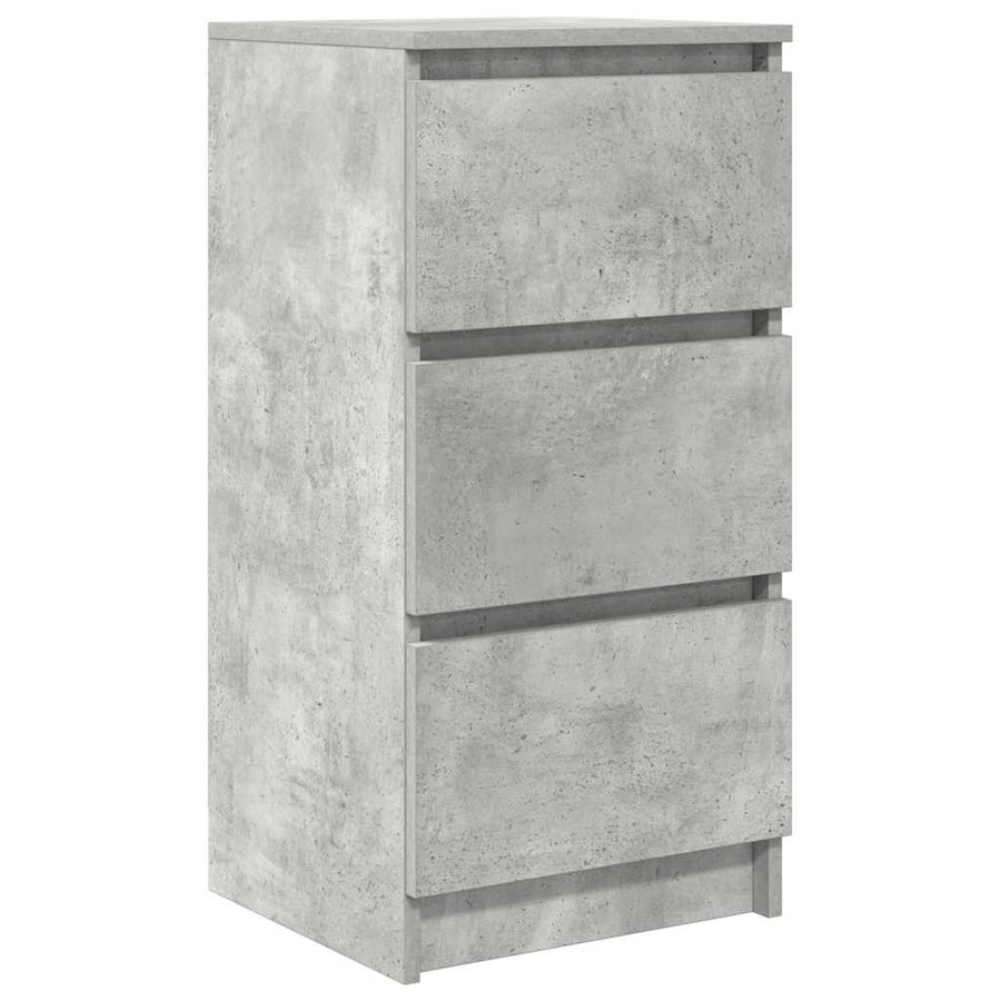 Dressoir 37,5x35x76 cm bewerkt hout betongrijs