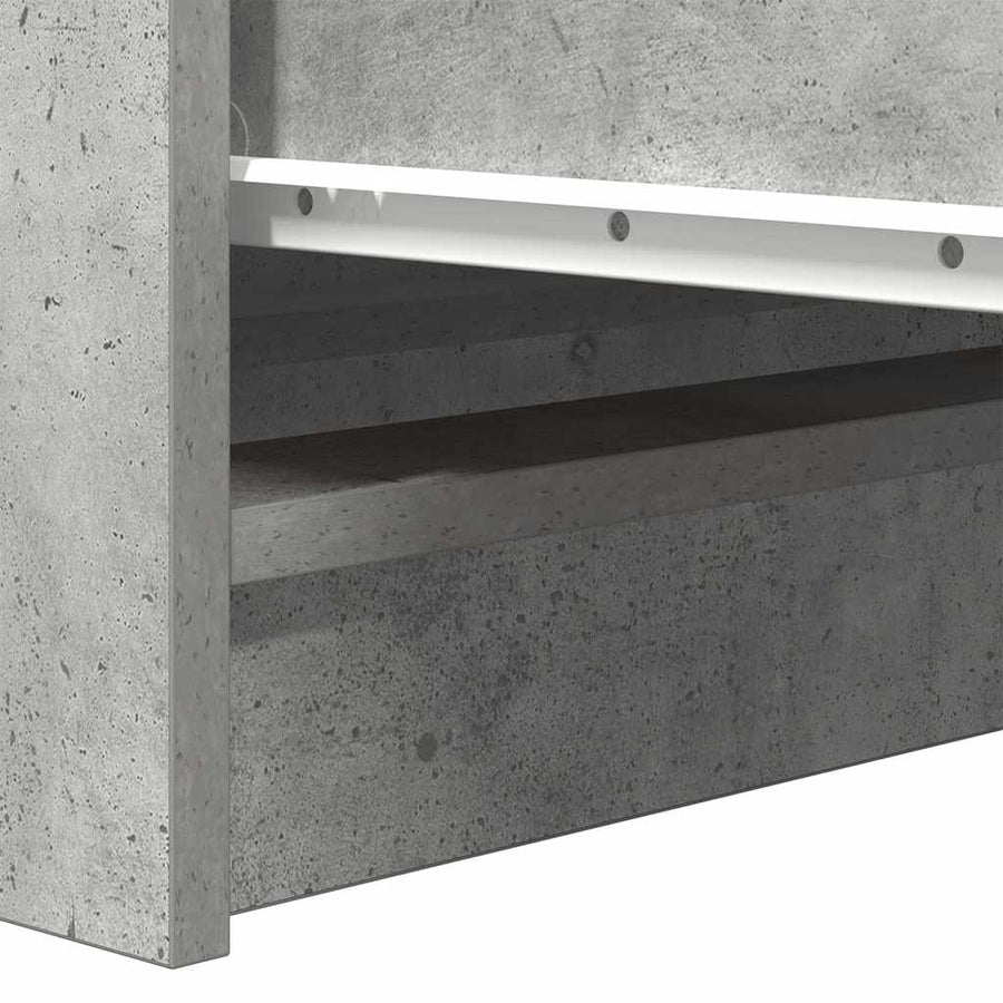 Dressoir 37,5x35x76 cm bewerkt hout betongrijs