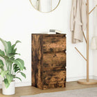 Dressoir 37,5x35x76 cm bewerkt hout gerookt eiken