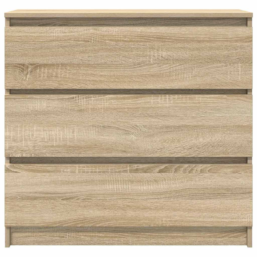 Dressoir 80x35x76 cm spaanplaat sonoma eikenkleurig