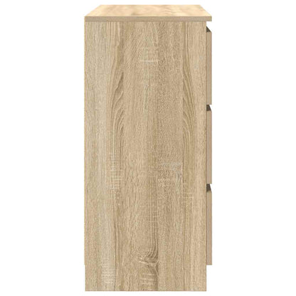 Dressoir 80x35x76 cm spaanplaat sonoma eikenkleurig
