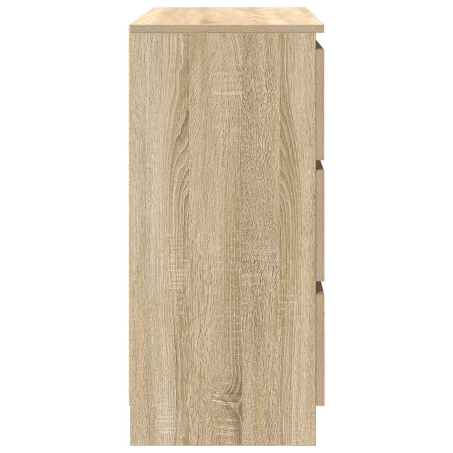 Dressoir 80x35x76 cm spaanplaat sonoma eikenkleurig