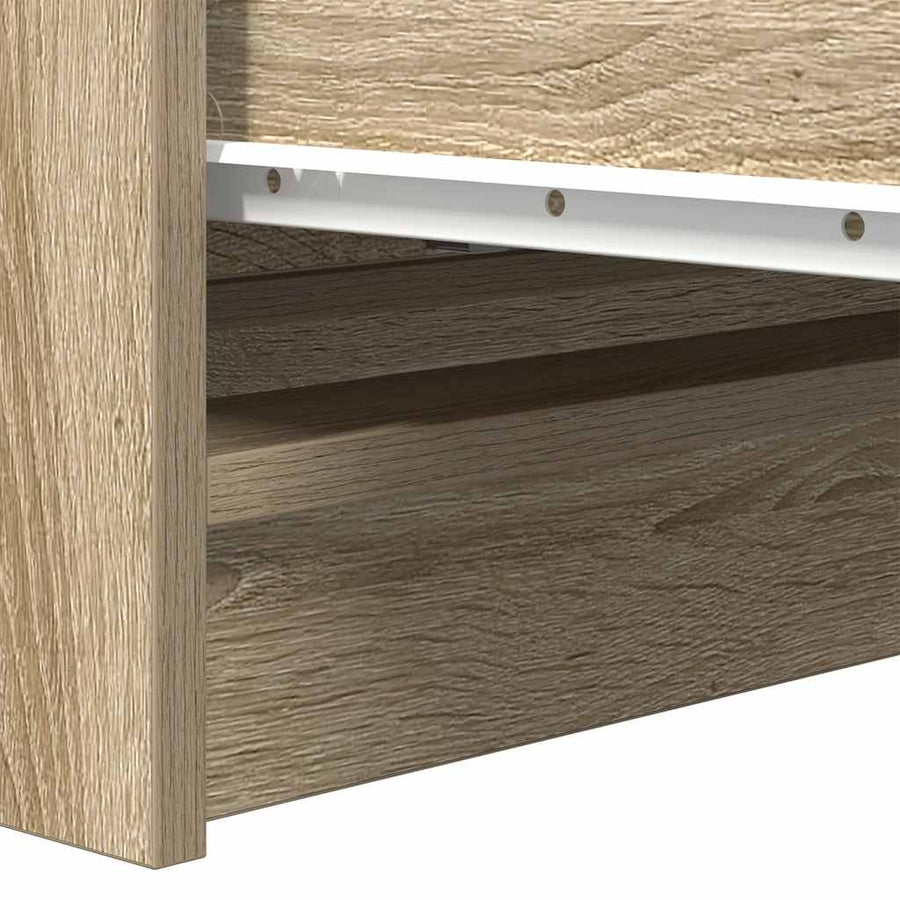 Dressoir 80x35x76 cm spaanplaat sonoma eikenkleurig