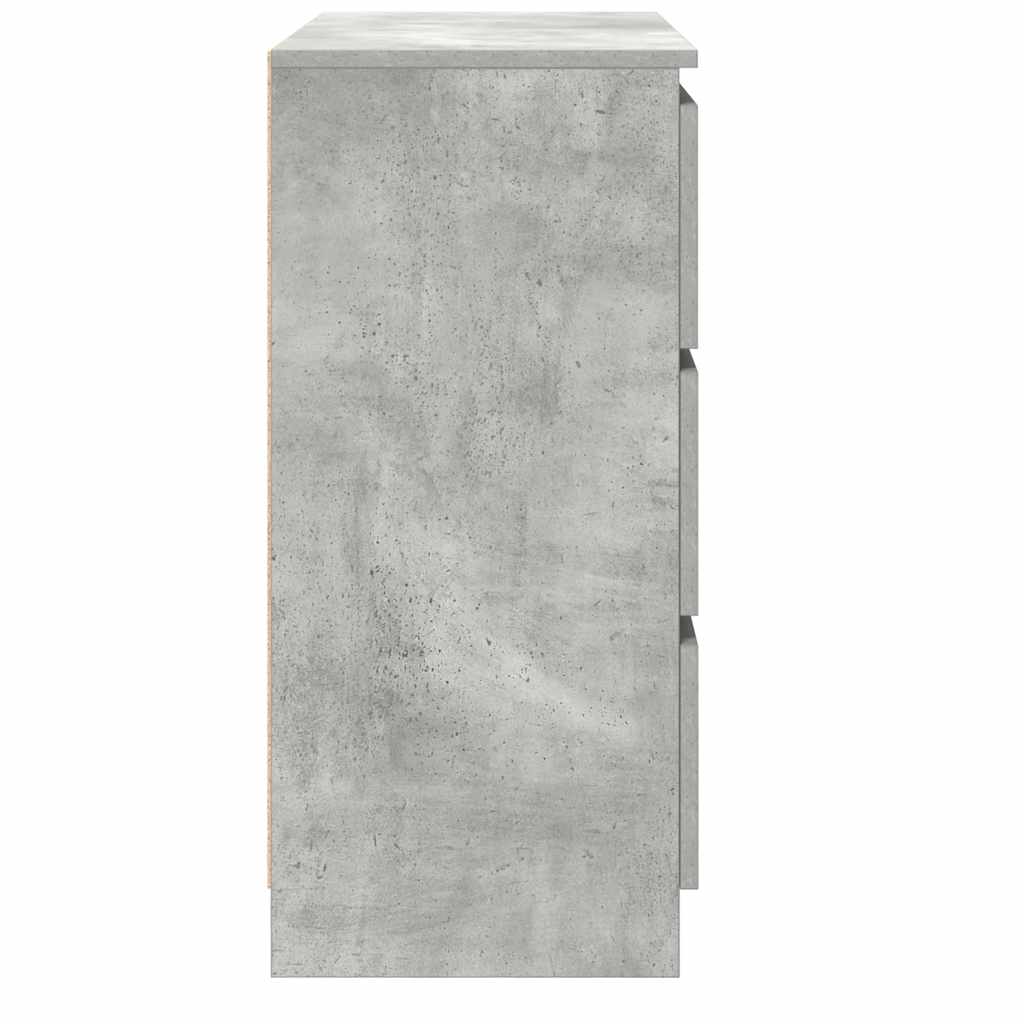 Dressoir 80x35x76 cm spaanplaat betongrijs