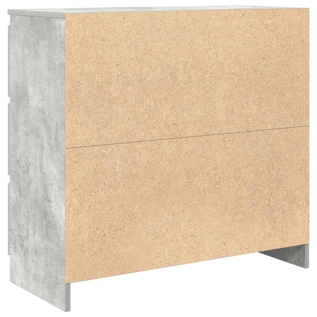 Dressoir 80x35x76 cm spaanplaat betongrijs