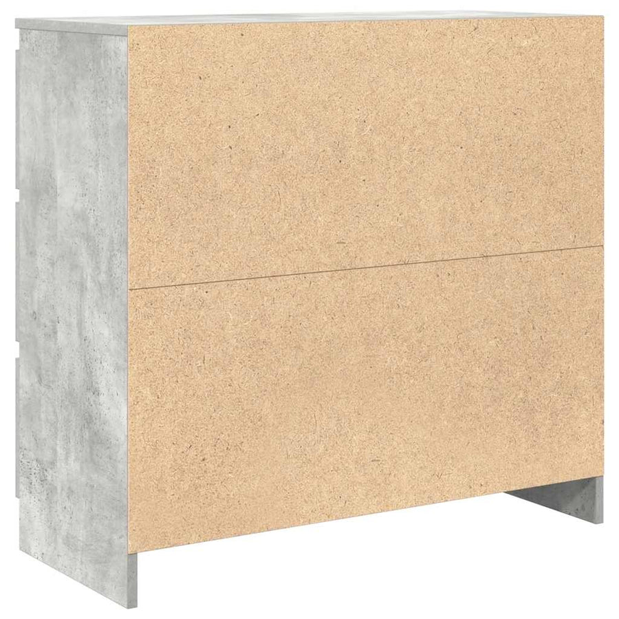 Dressoir 80x35x76 cm spaanplaat betongrijs