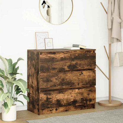 Dressoir 80x35x76 cm spaanplaat gerookt eikenkleurig