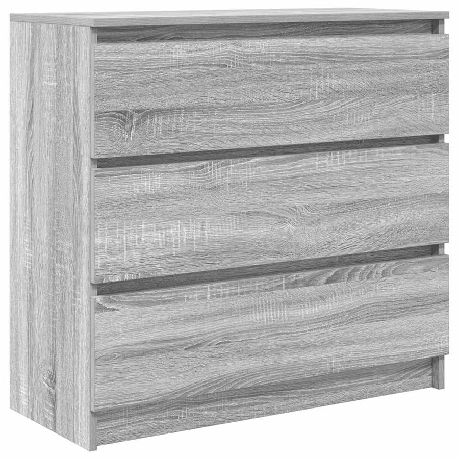 Dressoir 80x35x76 cm spaanplaat grijs sonoma