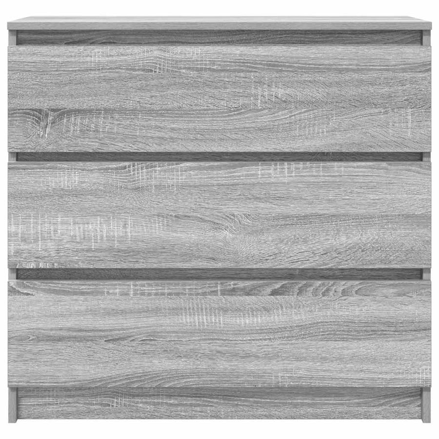 Dressoir 80x35x76 cm spaanplaat grijs sonoma