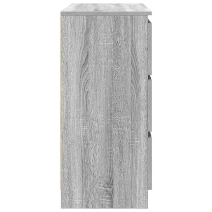Dressoir 80x35x76 cm spaanplaat grijs sonoma