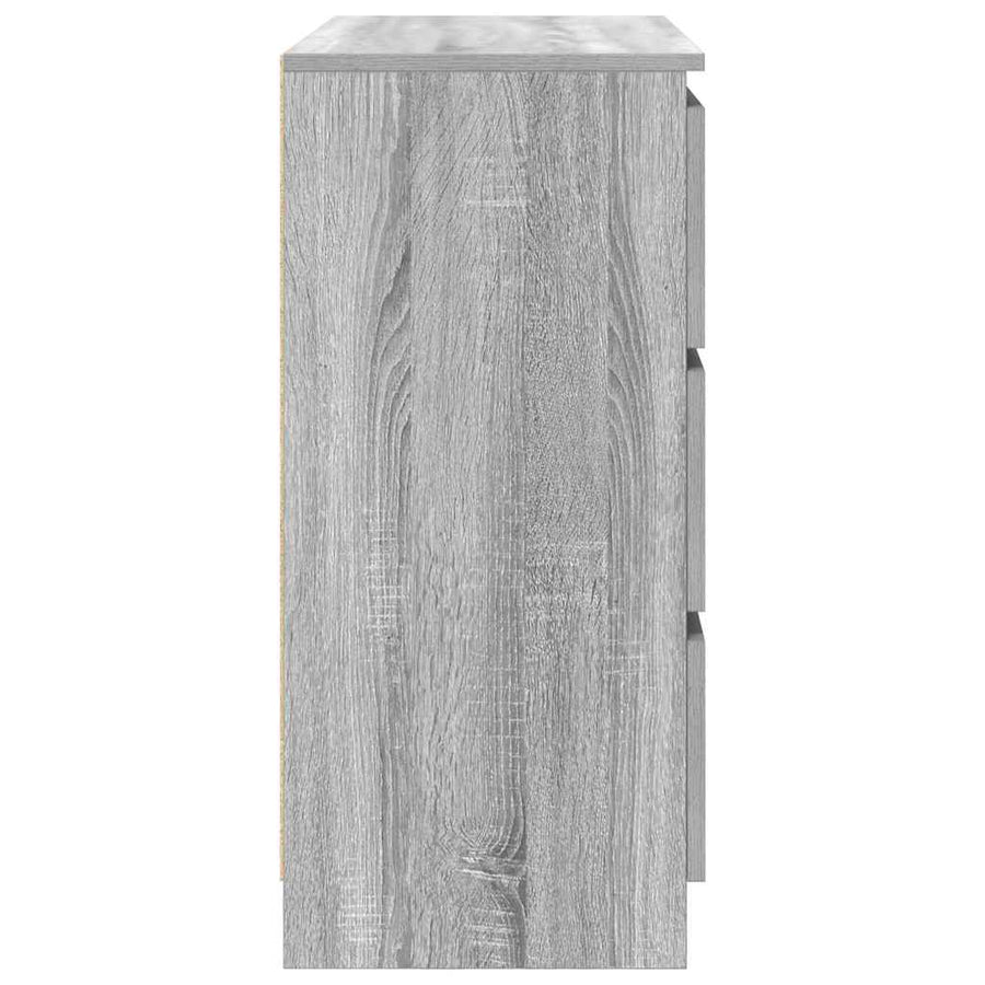 Dressoir 80x35x76 cm spaanplaat grijs sonoma