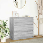 Sideboard 80x35x76 cm chipboard grey Sonoma