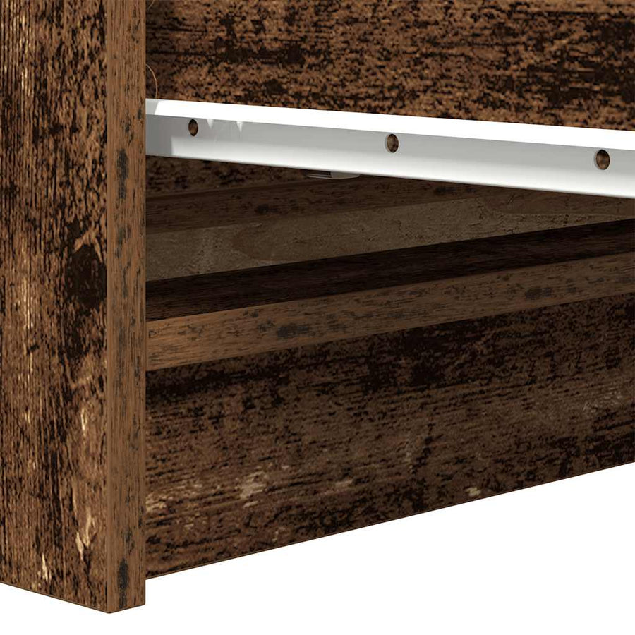 Dressoir 80x35x76 cm spaanplaat oud hout