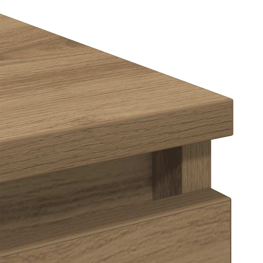 Dressoir 80x35x76 cm spaanplaat ambachtelijk eikenkleurig