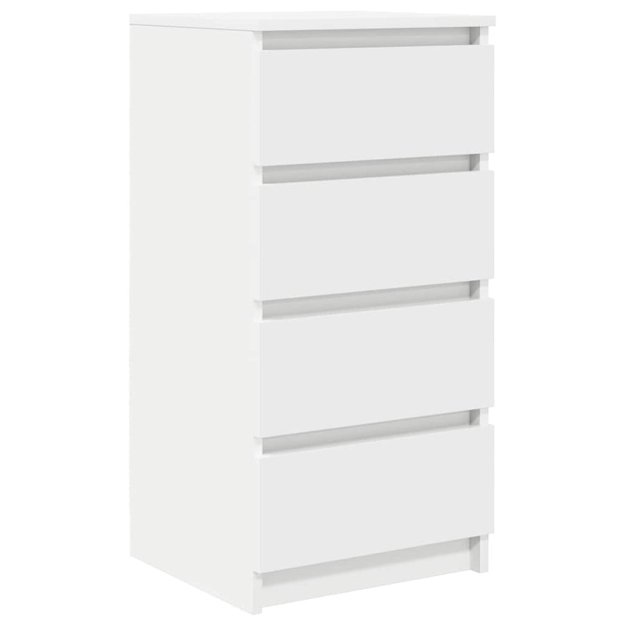 Dressoir 37,5x35x76 cm bewerkt hout wit