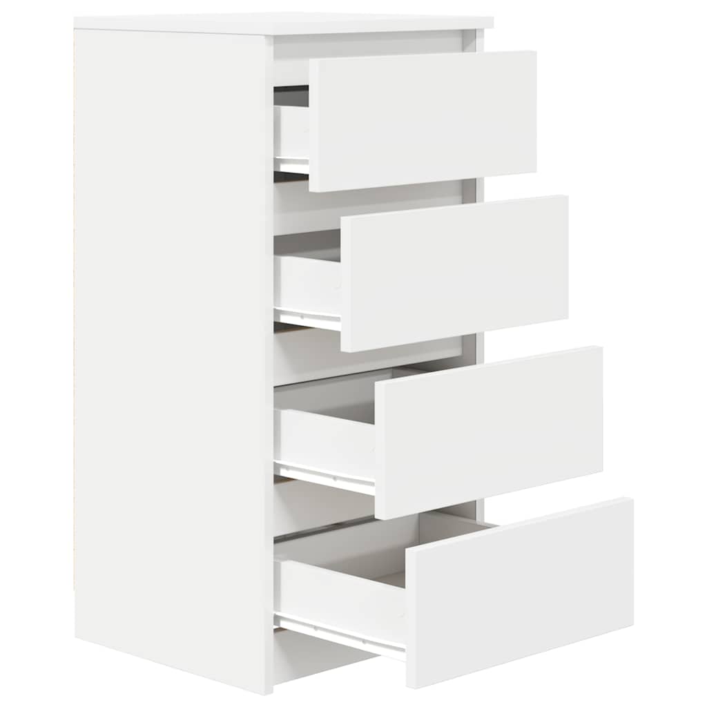 Dressoir 37,5x35x76 cm bewerkt hout wit