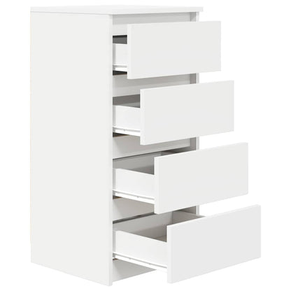 Dressoir 37,5x35x76 cm bewerkt hout wit