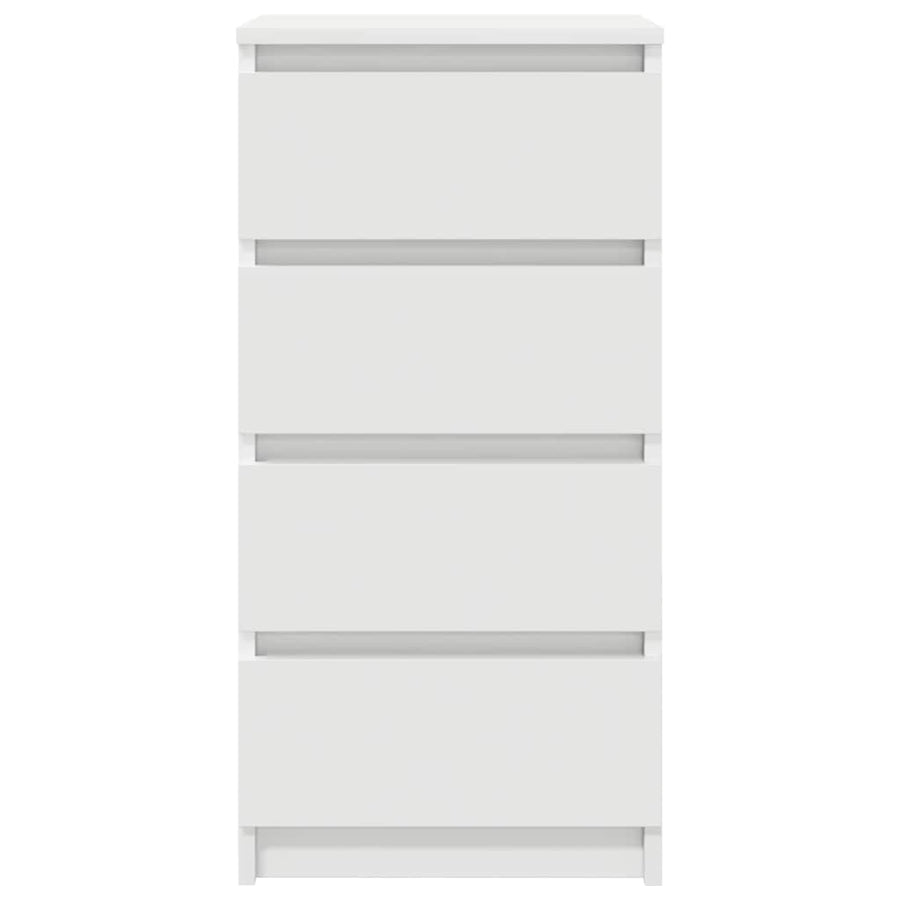 Dressoir 37,5x35x76 cm bewerkt hout wit
