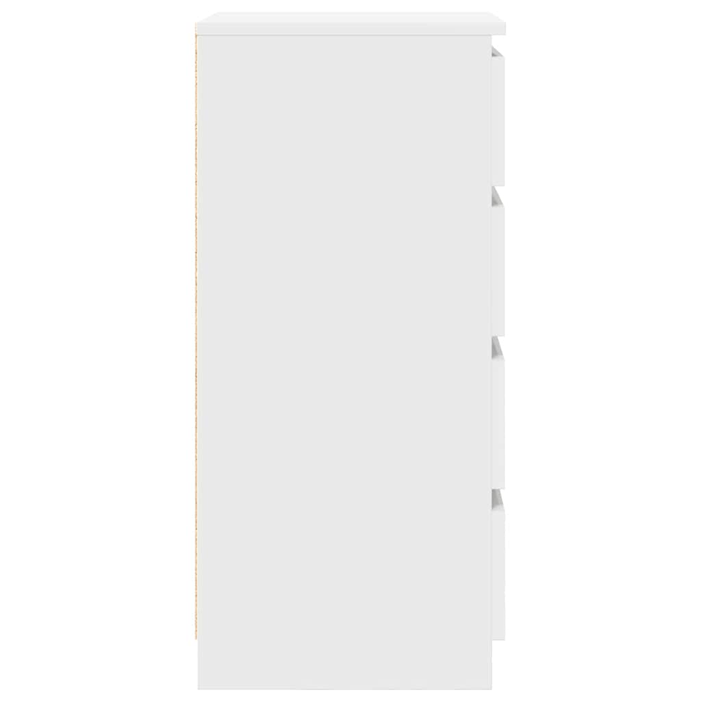 Dressoir 37,5x35x76 cm bewerkt hout wit