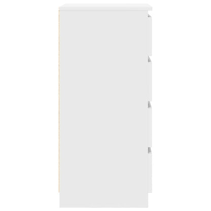 Dressoir 37,5x35x76 cm bewerkt hout wit