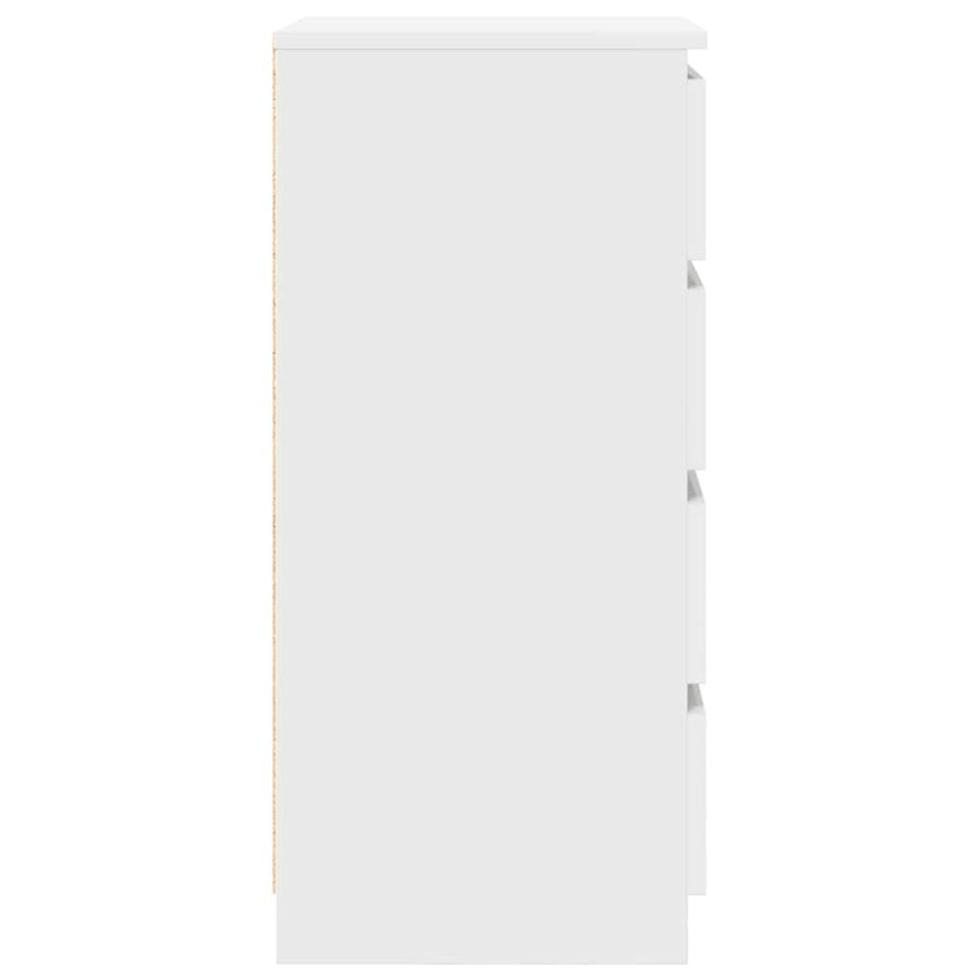 Dressoir 37,5x35x76 cm bewerkt hout wit
