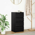 Sideboard 37.5x35x76 cm chipboard black oak look