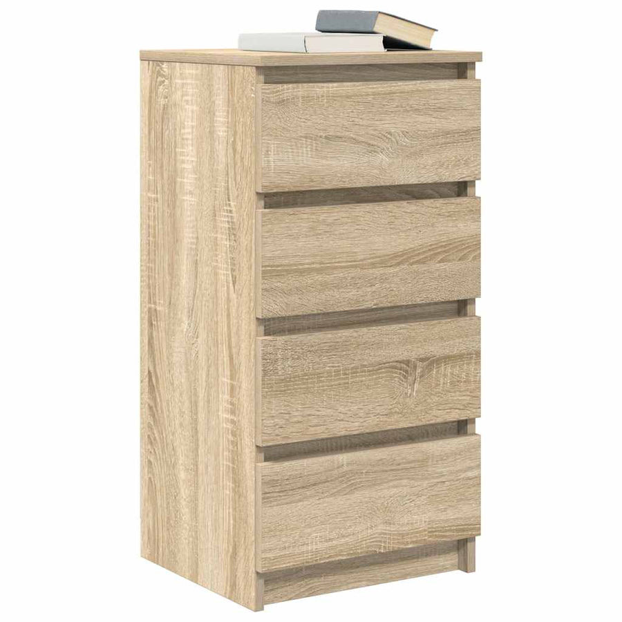 Dressoir 37,5x35x76cm bewerkt hout sonoma eikenkleurig