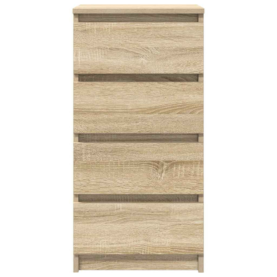 Dressoir 37,5x35x76cm bewerkt hout sonoma eikenkleurig