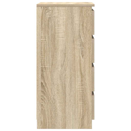 Dressoir 37,5x35x76cm bewerkt hout sonoma eikenkleurig