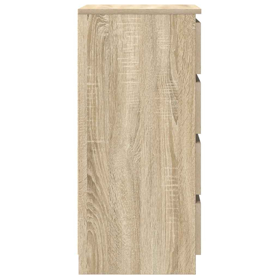 Dressoir 37,5x35x76cm bewerkt hout sonoma eikenkleurig