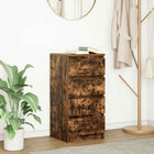Sideboard 37.5x35x76 cm engineered wood smoked oak look