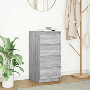Dressoir 37,5x35x76 cm bewerkt hout grijs sonoma