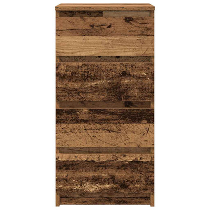Dressoir 37,5x35x76 cm bewerkt hout oud houtkleurig