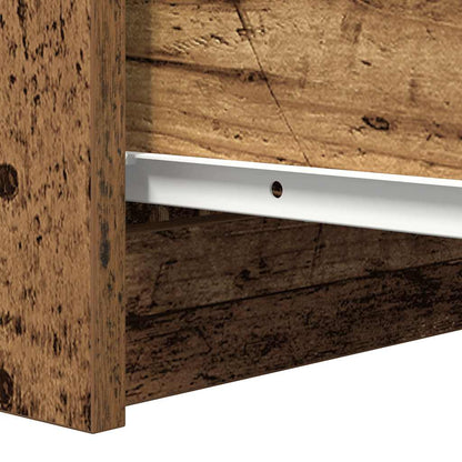 Dressoir 37,5x35x76 cm bewerkt hout oud houtkleurig