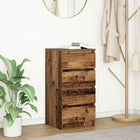 Sideboard 37.5x35x76 cm treated wood antique wood-coloured