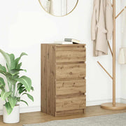 Dressoir 37,5x35x76 cm bewerkt hout eikenkleurig