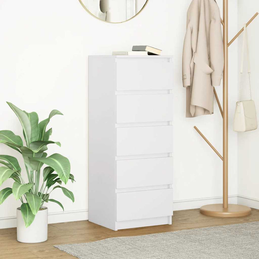 Dressoir met lades 37,5x35x99 cm spaanplaat wit