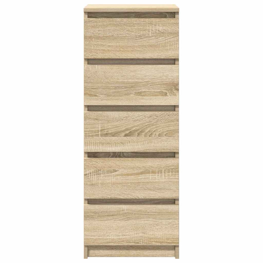 Dressoir met lades 37,5x35x99 cm spaanplaat sonoma eikenkleurig