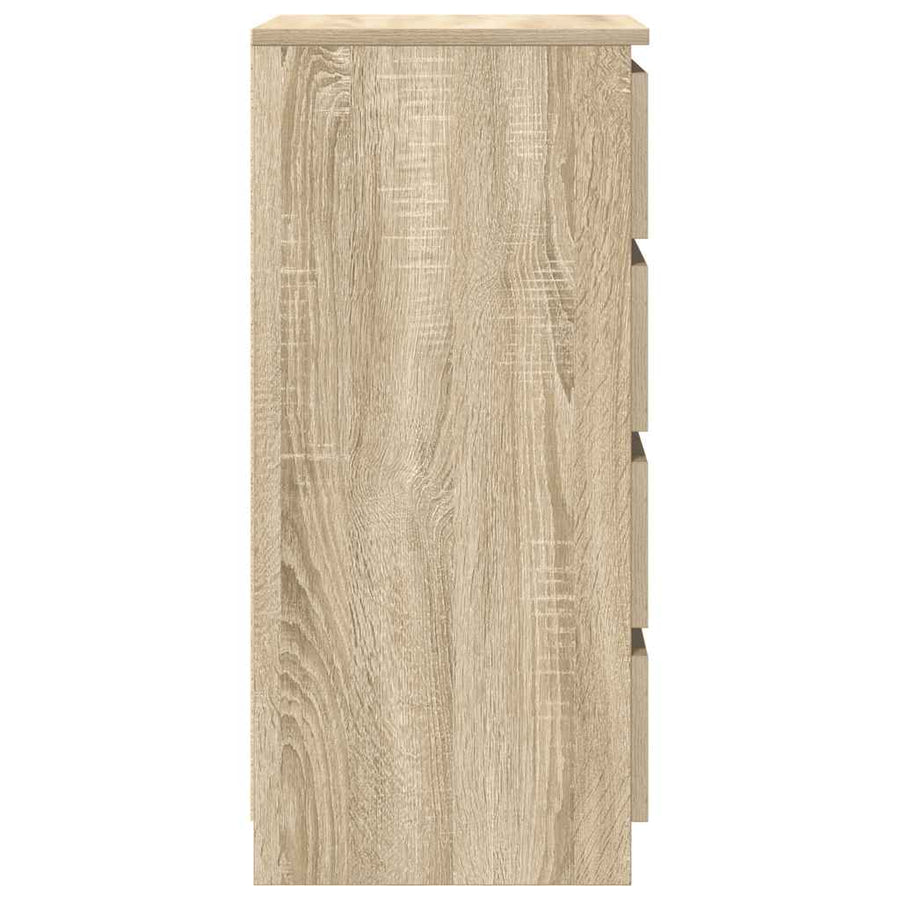 Dressoir met lades 37,5x35x99 cm spaanplaat sonoma eikenkleurig
