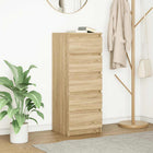 Dressoir 37,5x35x99 cm spaanplaat sonoma eiken