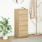 Dressoir 37,5x35x99 cm spaanplaat sonoma eiken