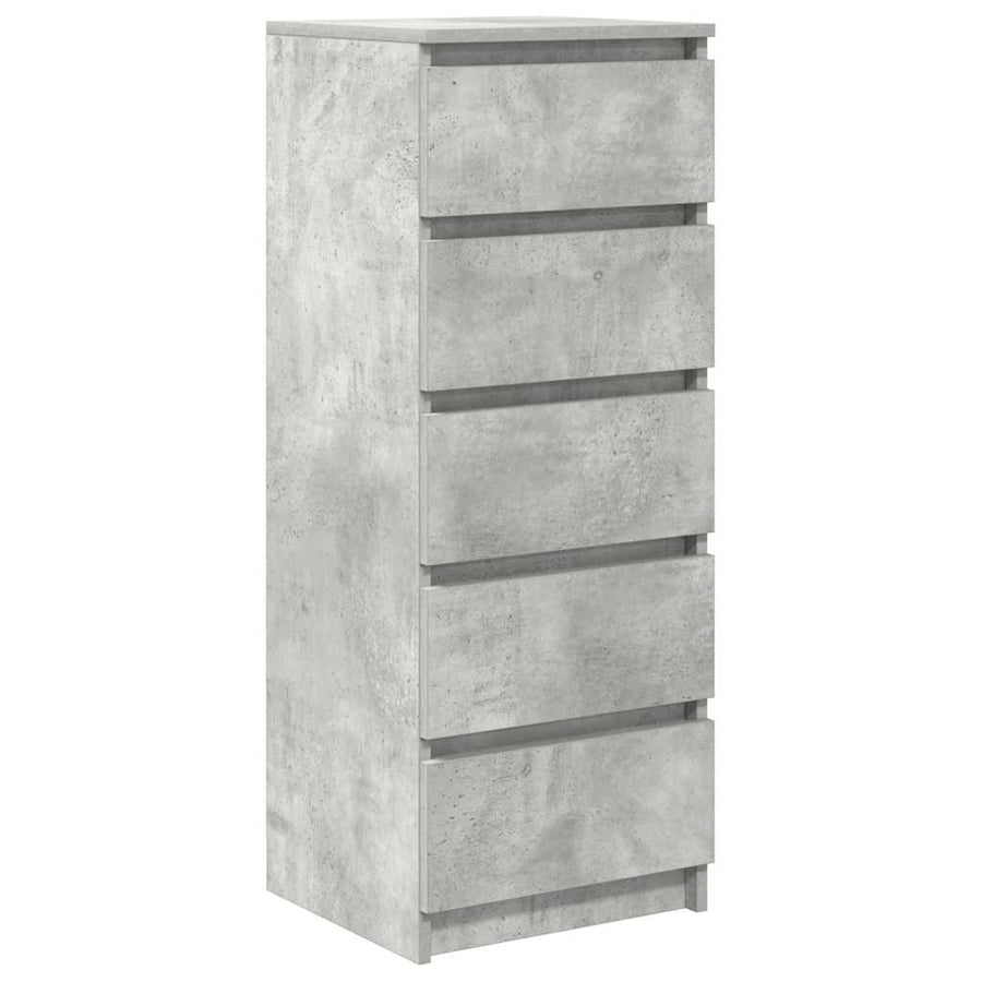 Dressoir met lades 37,5x35x99 cm spaanplaat betongrijs
