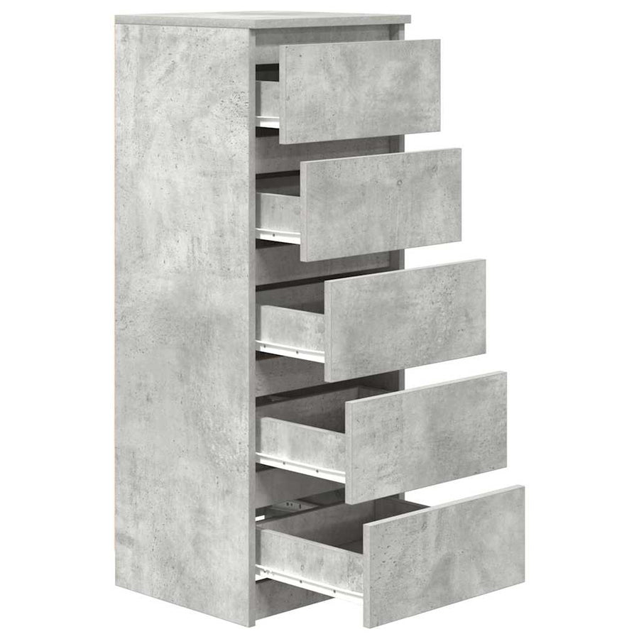 Dressoir met lades 37,5x35x99 cm spaanplaat betongrijs