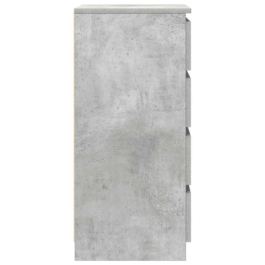 Dressoir met lades 37,5x35x99 cm spaanplaat betongrijs
