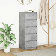 Dressoir 37,5x35x99 cm spaanplaat betongrijs 5 lades