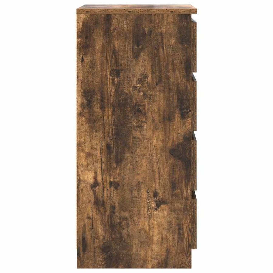 Dressoir met lades 37,5x35x99 cm spaanplaat gerookt eikenhout