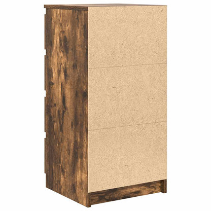 Dressoir met lades 37,5x35x99 cm spaanplaat gerookt eikenhout