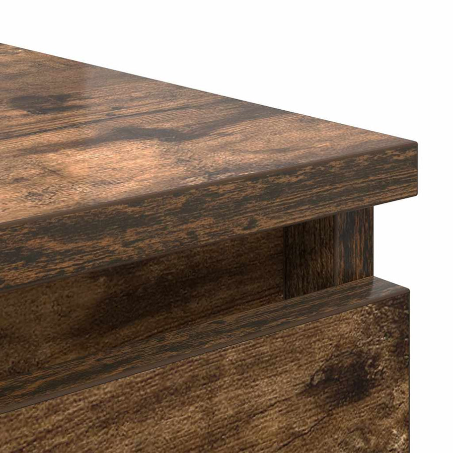 Dressoir met lades 37,5x35x99 cm spaanplaat gerookt eikenhout
